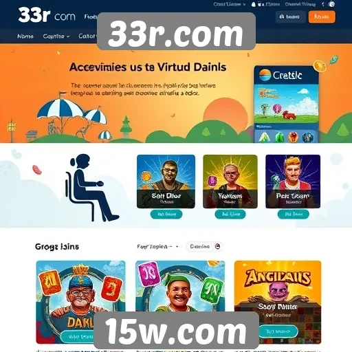Acessibilidade no site 33r.com para jogadores