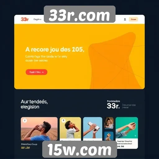Tendências de design no site 33r.com em 2025