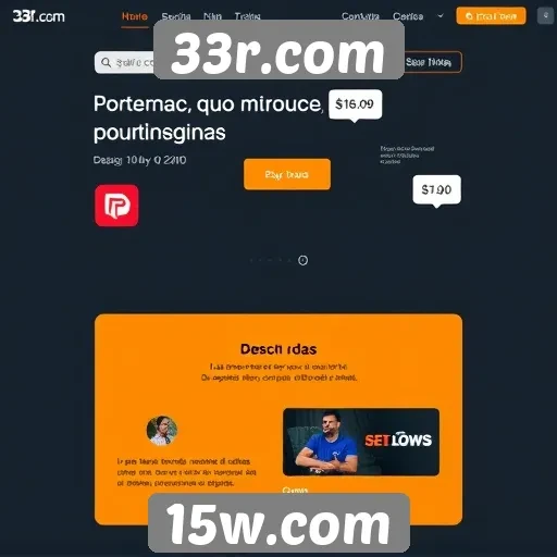 Análise da navegação e design do site 33r.com