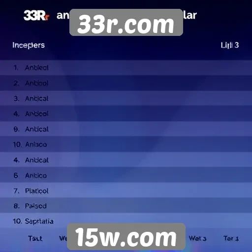 Análise dos jogos mais populares no 33r.com