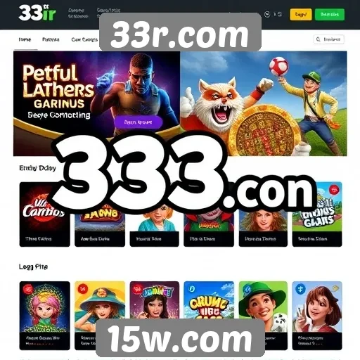 33r.com se destaca como plataforma de jogos online