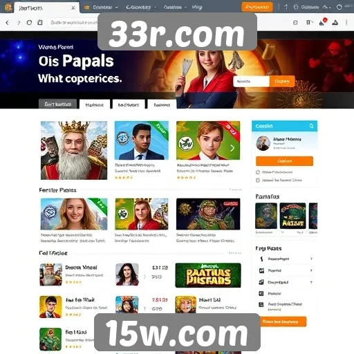 Interface do usuário do 33r.com e sua usabilidade